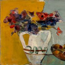 1965 - Heidy Isler - Vase mit Anemonen - Oel auf Leinwand - 50x40 cm.jpg