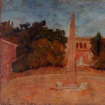 1937 ca. - Luigi Montanarini - Piazza del Popolo - olio su tela - 79x60 cm.jpg