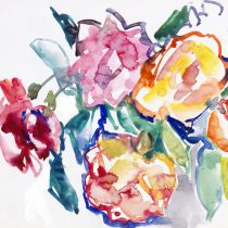 1977 - Heidy Isler - Rosen - Aquarell - 30x21 cm.jpg