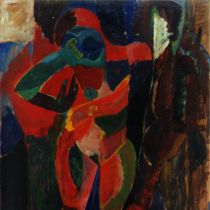 1950 ca. - Luigi Montanarini - Nudo femminile grande no 2 - olio su tela - 97x130 cm.jpg