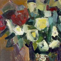 1965 - Heidy Isler - Vase mit Blumen - Oel auf Karton - 42x28 cm.jpg