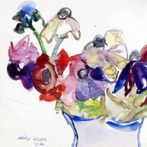 1977 - Heidy Isler - Anemonen in Vase - Aquarell - 30x21 cm.jpg