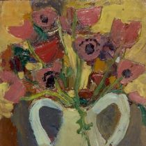 1970 - Heidy Isler - Vase mit Anemonen - Oel auf Karton - 30x42 cm.jpg